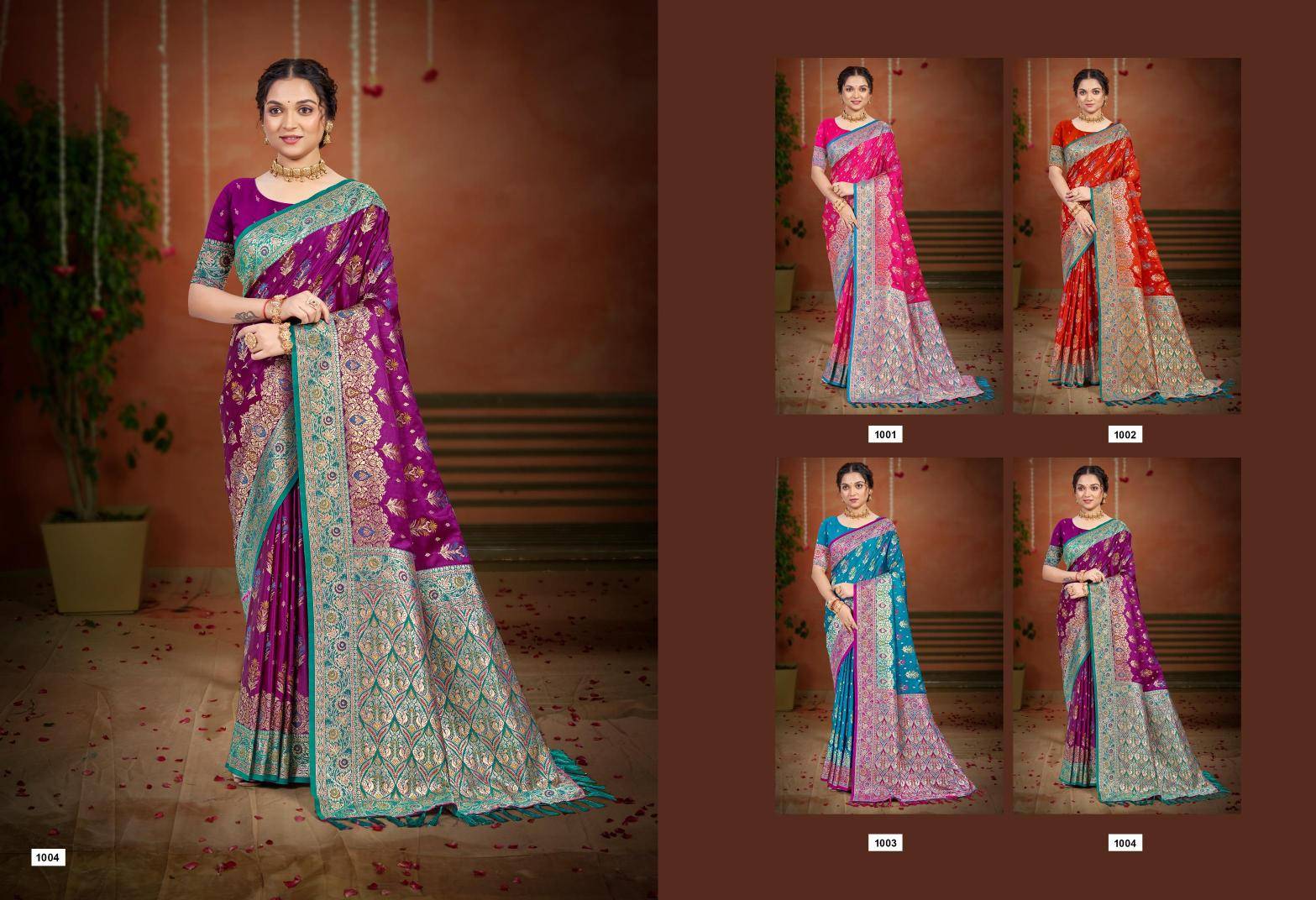 Bunawat - Surmai Satan 02 Latest saree trends in wholesale market